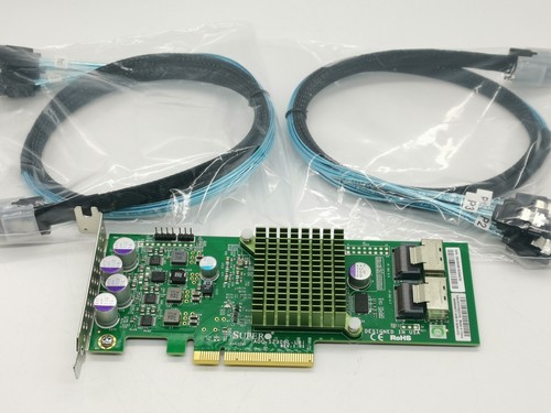 SuperMicro 9207-8I PCI-E 3.0 8 Ports IT Mode PCIe 6Gb/s + 2* SFF8087 SATA Cable - Bild 2 von 8