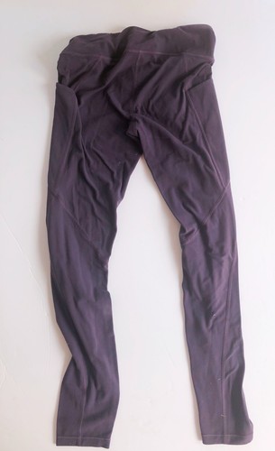 Athleta Girl Leggings High Rise Stash Your Treasures Tight Pants XL 14 Purple - Picture 2 of 4
