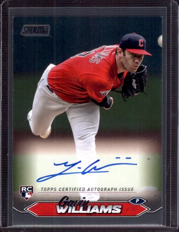 GAVIN WILLIAMS 2024 Topps Stadium Club Black Foil RC Autograph Auto #13/25