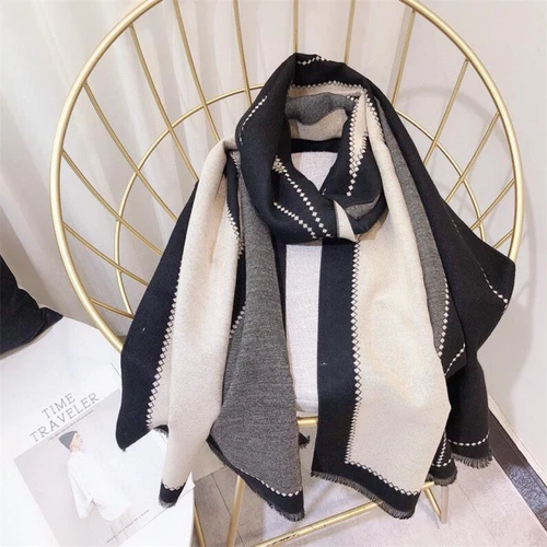 Neu Damen Cashmere Schal Strickschal Wolle Kaschmir warme Wollschal Winter DE- - Bild 5 von 10