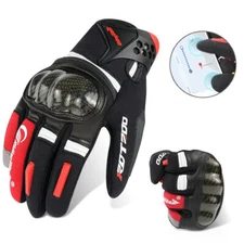 Racing Motorcycle Motocross Gloves Carbon Fiber Touch Screen Full Finger Gloves