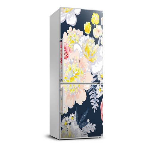 3D Art Refrigerator Kitchen Removable Sticker Magnet Flowers Bouquet of ...