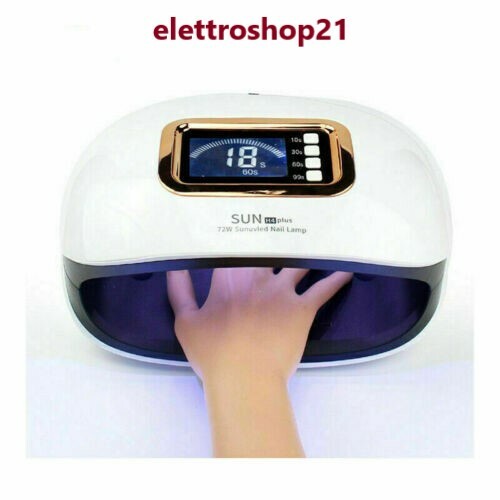 Lampada LED Unghie 2 in 1 SUNPLUS 72W - Alta Velocità per Nail Art