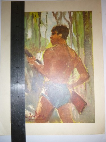 Vietnam Befreiungskrieg Kunst - Soldaten Ausbildung im Dschungel - 1965 - Vietcong - Bild 4 von 5