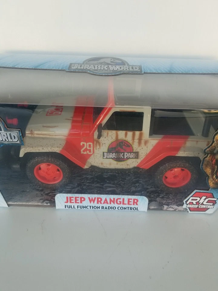 Jeep Wrangler Jurassic World RC 2015 control remoto Jurassic Park Jada como nuevo envío rápido Foto 3 de 4