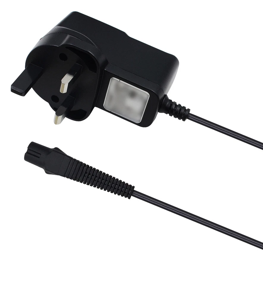 UK AC/DC Charger Power Adapter Lead for Braun Shaver Series 3 340 Series 3 350