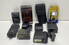 Lot of 10 Assorted Camera Flashes