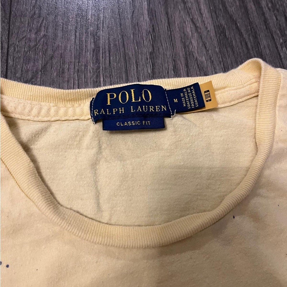 Ralph Lauren Yellow Bear Graphic Tee image 3