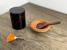 Skincare Set Small Porcelain Mixing Bowl Brus...