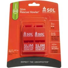 SOL Howler Whistle Emergency Loud Survival Whistle 100dB Sports Whistle 2-Pack