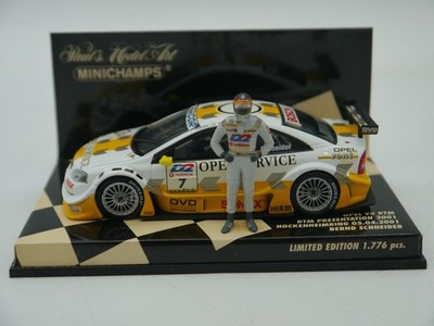 Opel V8 Coupe #7 Bernd Schneider Präsentation DTM2001 1:43 Minichamps 400014897