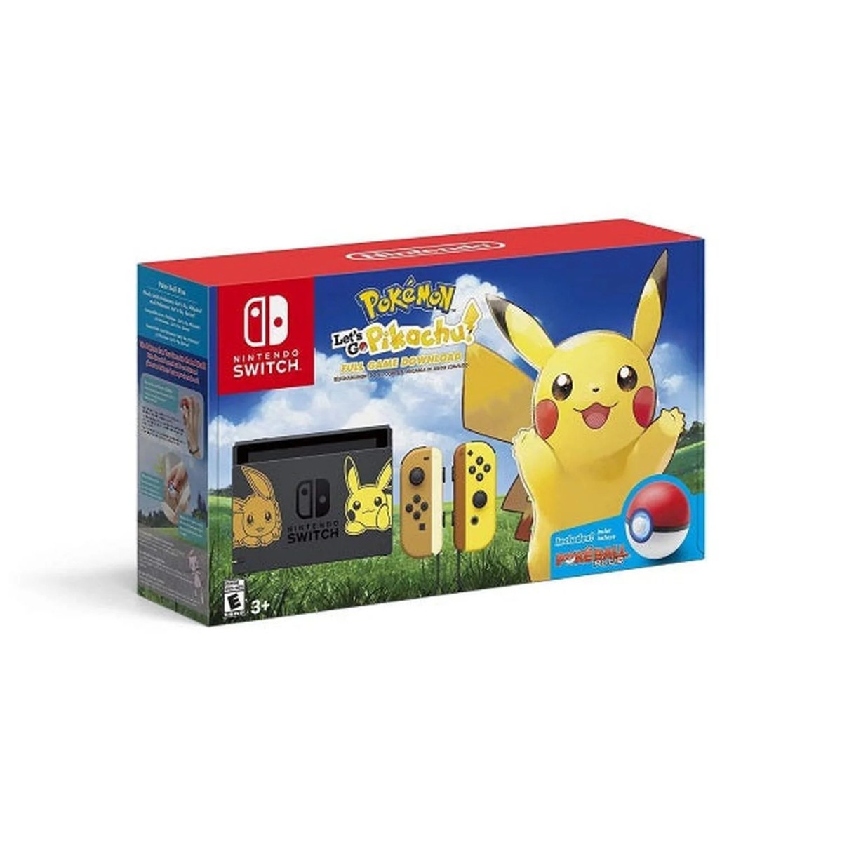 Nintendo Switch Console - Pokemon Let's Go, Pikachu! + Poke Ball
