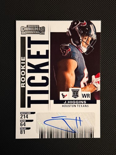Jayden Higgins #11 2025 Panini Select Contenders Rookie Ticket card