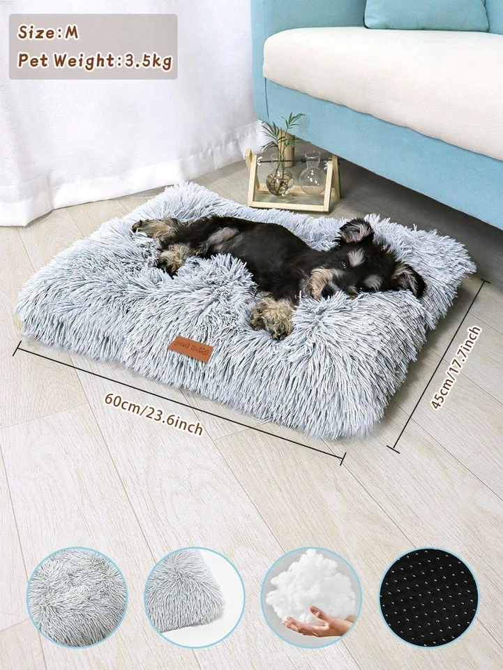 Cama para mascotas SUPER SUAVE perro gato nido calmante lavable redondo para perro pequeño mediano gato Foto 2 de 4