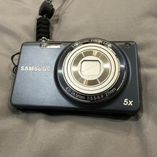 Samsung ST65 14.2MP Digital Camera-Blue-8GB Mem Stk Tested 3 Batteries-Charger