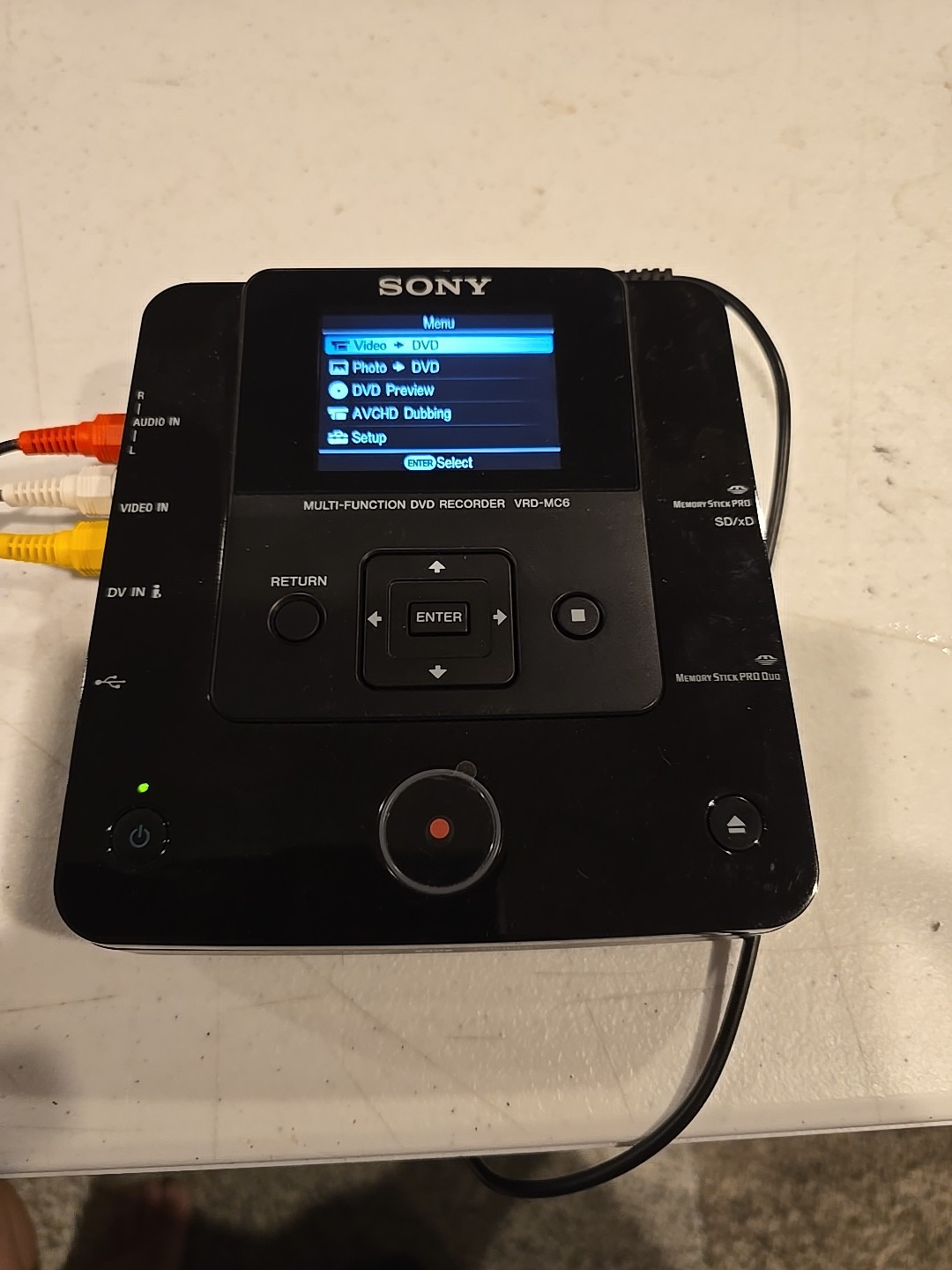 Sony VRD-MC6 DVD Recorder Burner Handycam Tape Transfer With  Power Cord Tested