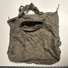 Olive Drab Militaria Military-Style Nylon Duffel/Gear Bag w Web Handles, Zip