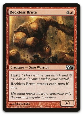 Reckless Brute #144 (NM) Magic 2013 M13 Magic MTG