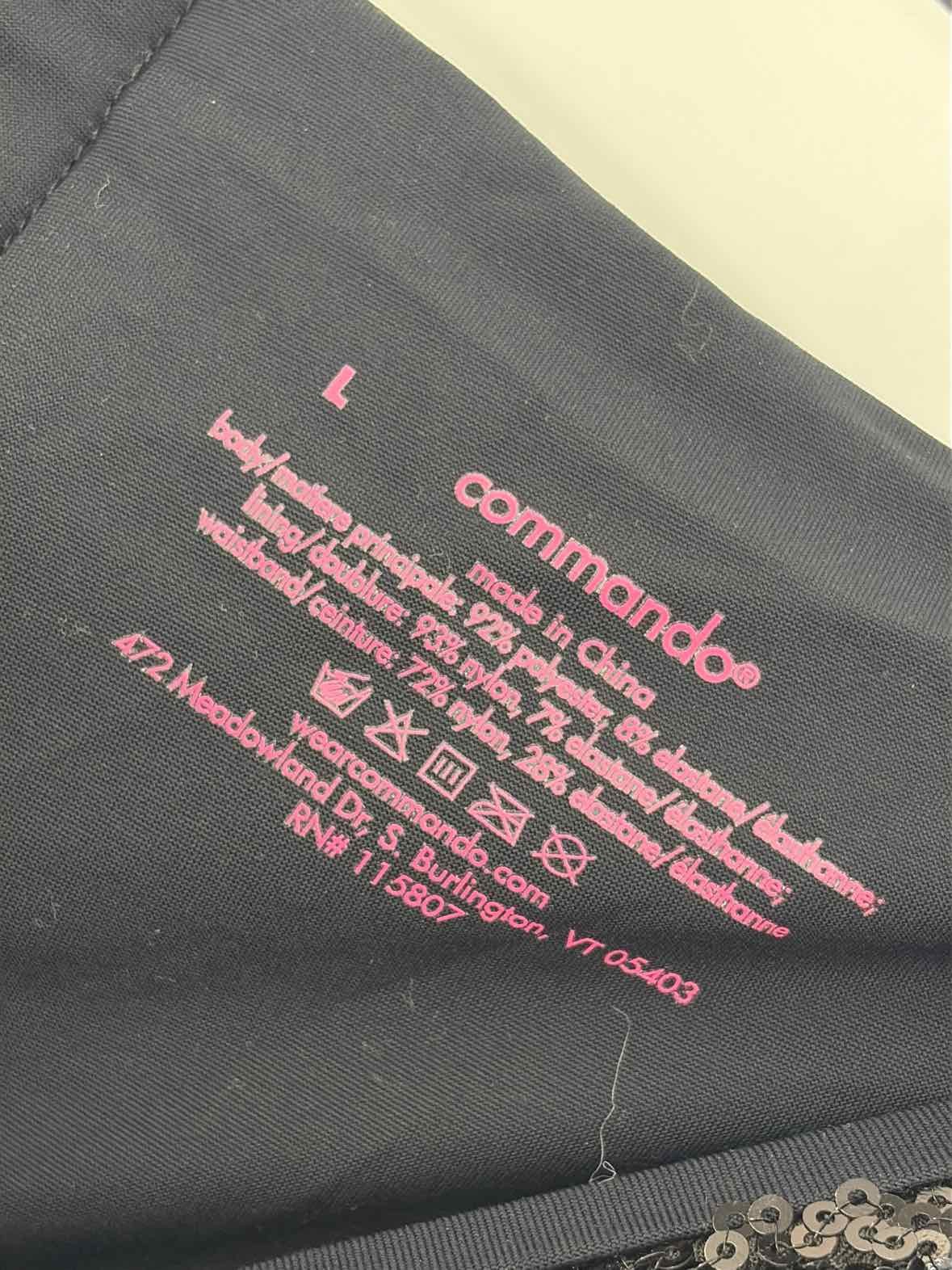 Pre-Owned Commando Black Size Large Sequin Pull O… - image 5