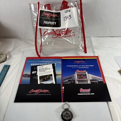 Barrett-Jackson Collector Item lot Car Owner bag Folder and 2026 Key Chain