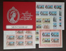Monserrat 1978 QEII Coronation Anniversary Pack & 5 Minisheets