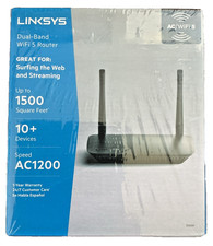 Linksys WiFi 5 Router Dual-Band AC1200 E5400 Sealed