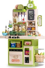 Kids Kitchen Playset Set, 63PCS Pretend Play Kitchen Toys for Toddlers, Cooking