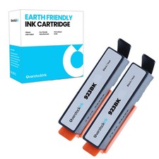 2-Pack Compatible OSI Black 923 Ink Cartridges for HP OfficeJet Pro 8135e, 8138e