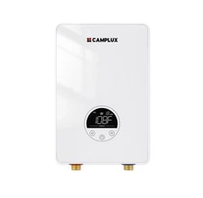 Camplux 4.5Kw Electric Tankless Water Heater Instant Hot Water, Led Display TE05