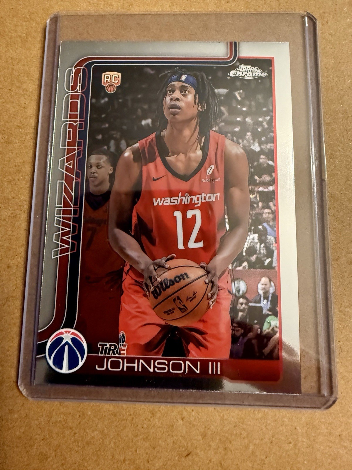 2025-26 Topps Chrome - Tre Johnson #256 (RC) Washington Wizards