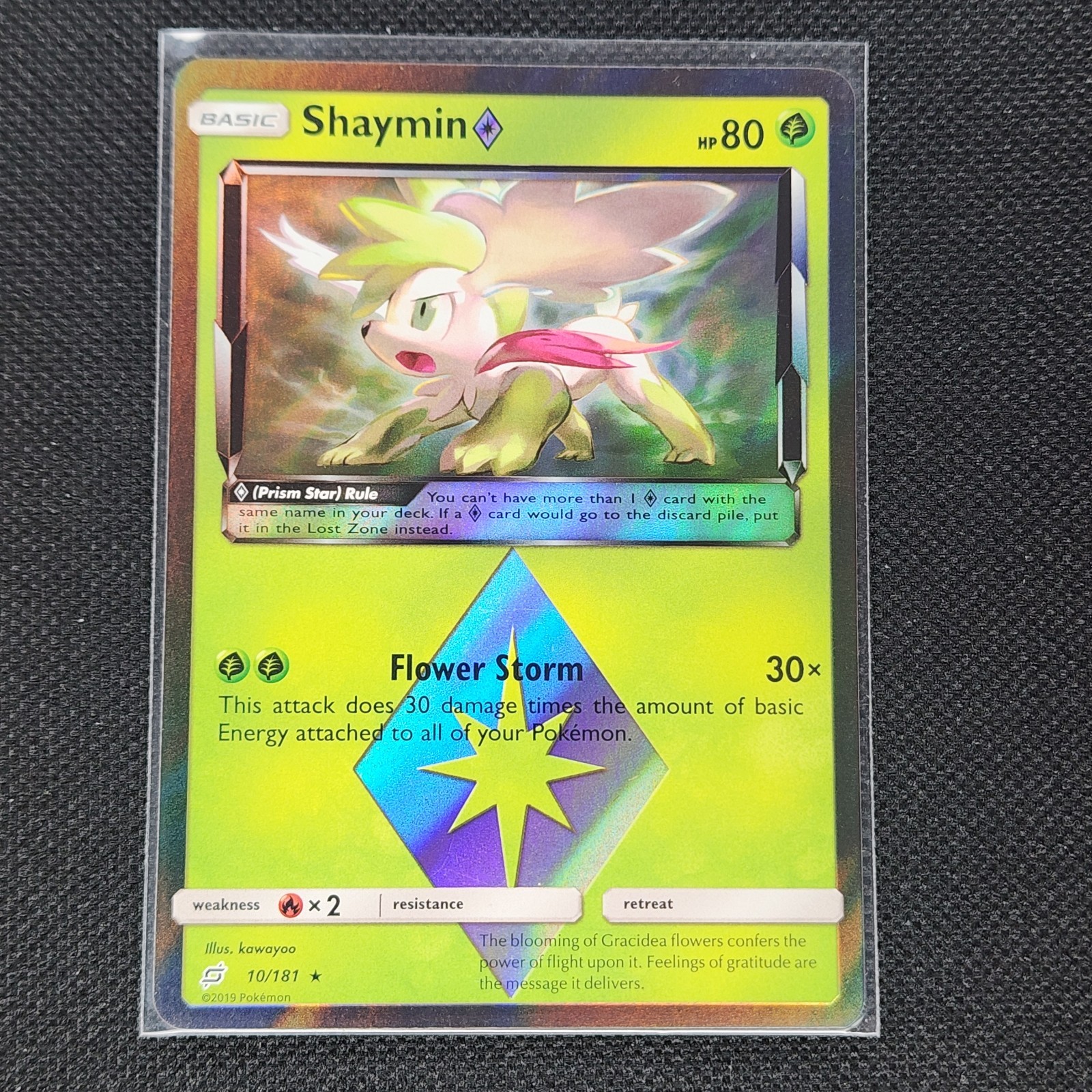 Shaymin - 10/181 - Prism Star Holo - Team Up - Pokemon Card - NM/M