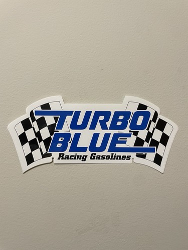 TURBO BLUE RACING GASOLINES racing sticker/decal | eBay