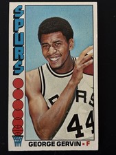 1976-77 Topps George Gervin #68 NM Ice Man San Antonio Spurs HOF