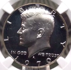 1970 "S" PROOF Kennedy SILVER Half Dollar 50c NGC PF68 *ULTRA CAMEO* #003 ECC&C