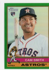 2025 Topps Heritage Cam Smith Chrome Short Print Green Bordered Refractor /99 RC