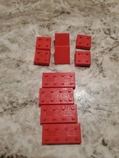 Vintage Lot Of 10 Pieces American Plastic Bricks by Elgo Plastics Inc.