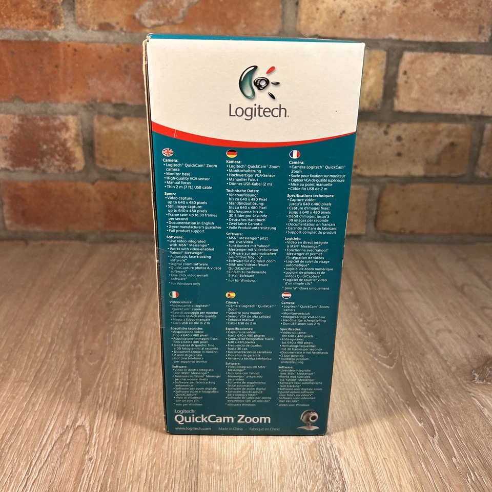 Logitech Webcam QuickCam Zoom 961372-0914 Sealed - Image 4 of 4