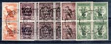 Australia - Br Comm Occ Force (Japan) 1946-47 Aust opt SG J1-J5 FU blocks of 4
