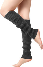 Leg Warmers for Women - Leg Warmers 80S Ribbed Knitted Long Socks for Yoga Party