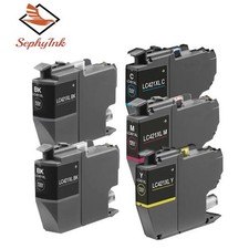 5x Cartouches compatibles avec Brother LC421 XL