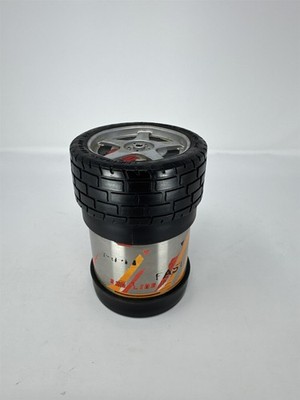 Vintage Thermos Redline GT MPH FAST Stainless Steel Food Jar Tire Top Lid