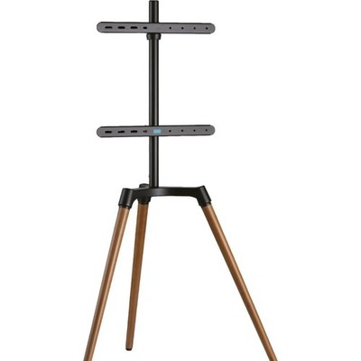 ISY ITV-700 TV Standfuß (max. 65 Zoll) Schwarz / Holzfarben