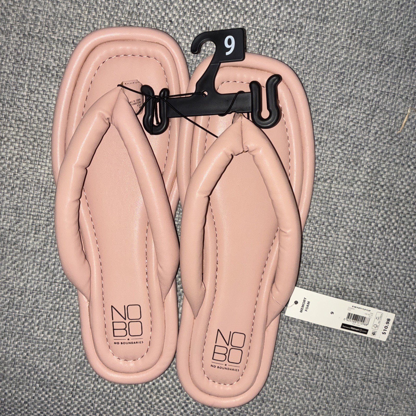 SAOLA Sandali infradito tanga rosa pastello floatie grossa suola ammortizzata gonfia Y2K taglia 9