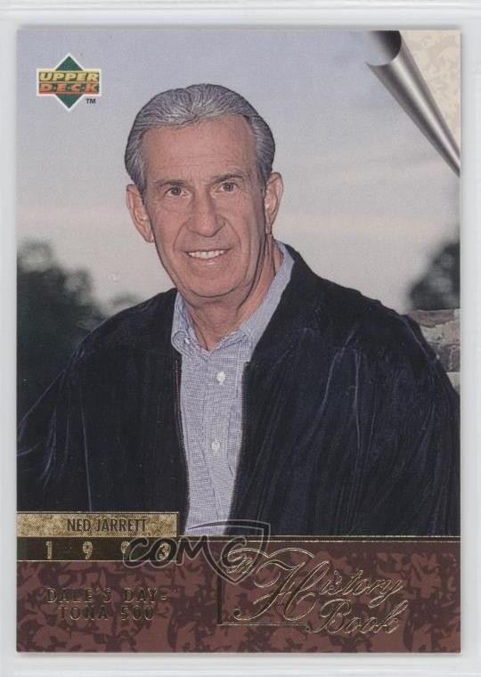 1996 Upper Deck History Book Ned Jarrett #140 HOF 1r0