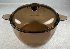 Vtg Corning Visions Dutch Oven Stock Pot 5 Qt 4.5 L w/Pyrex Lid USA EUC