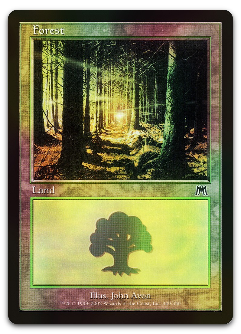 Forest (349) #349 (Foil) (LP) Onslaught ONS Magic MTG