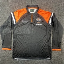 Wests Tigers Training 1/4 Zip Training Shirt Mens X-Large Black L/S Steeden NRL