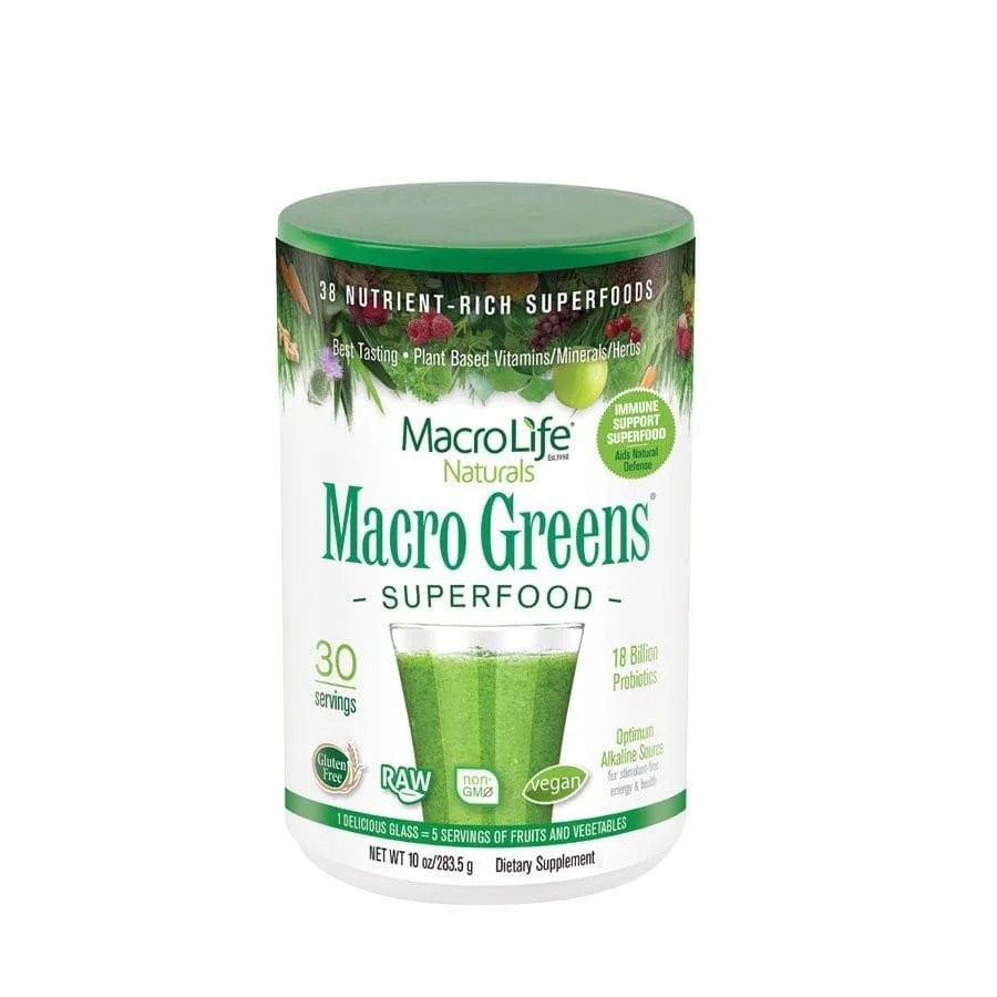 Macrolife Naturals Macro Greens 10 унций порошка 13090₽