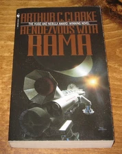 Rendezvous with Rama by  Arthur C. Clarke 1990 edition PB Science fiction VG+ 