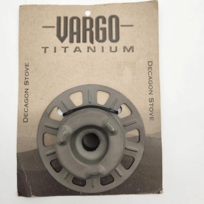 Vargo Titanium Decagon Lightweight Alcohol Camping Stove NOS